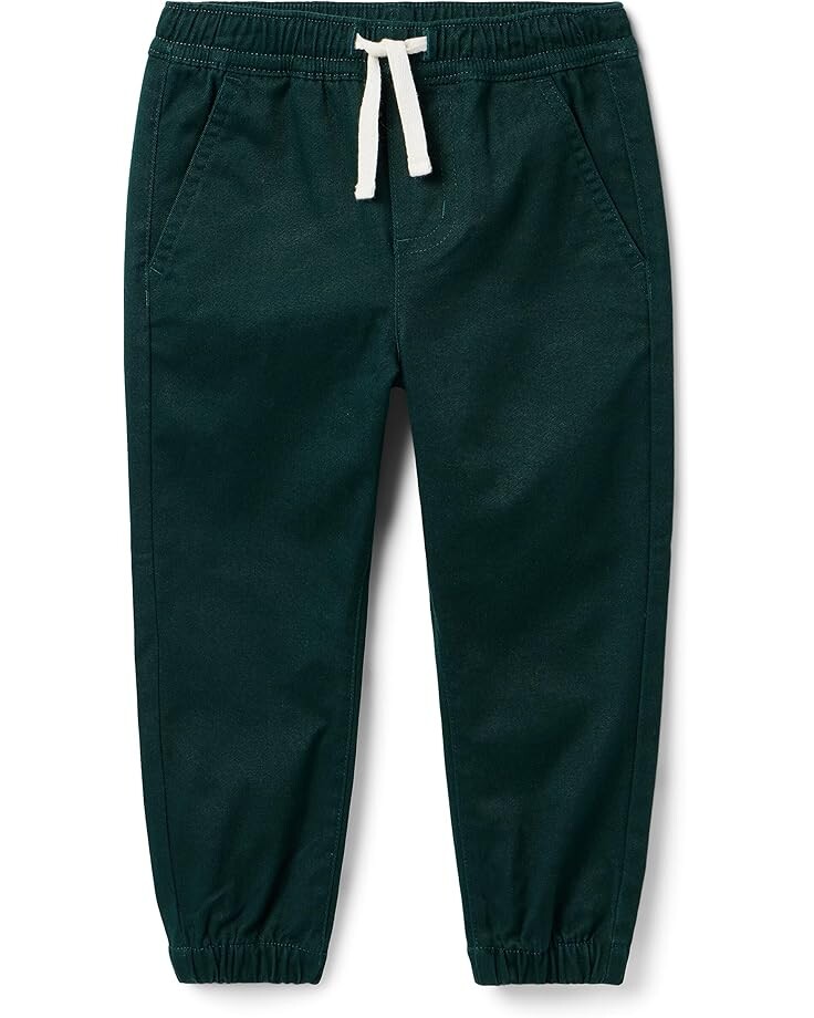 

Брюки Janie and Jack Twill Joggers, зеленый