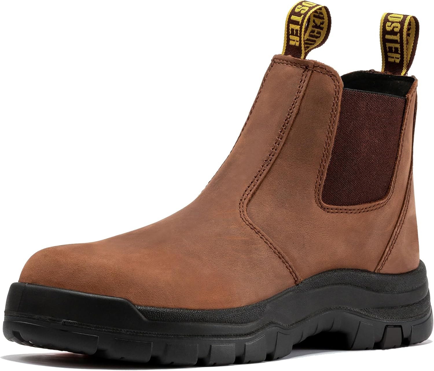 

Мужские ботинки ROCKROOSTER Lumen, 15 см челси с мягким носком, кожаные масляные резиновые ботинки, поддержка свода стопы, Coolmax, соответствуют стандарту ASTM F2892-18 по защите от электрических рисков AK224, коричневый