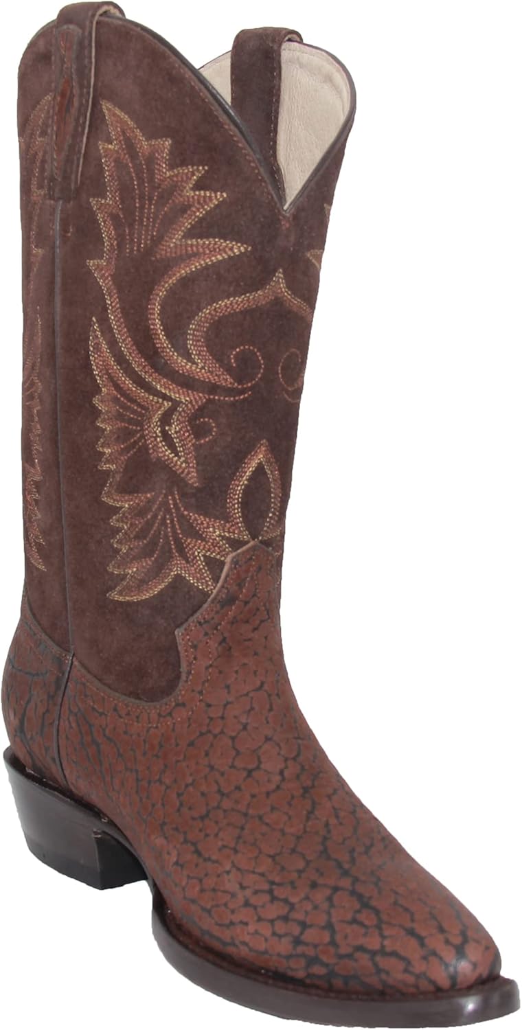 

Мужские ковбойские сапоги Western Shops из натуральной кожи с носком J и рисунком на голенище Generic, коричневый