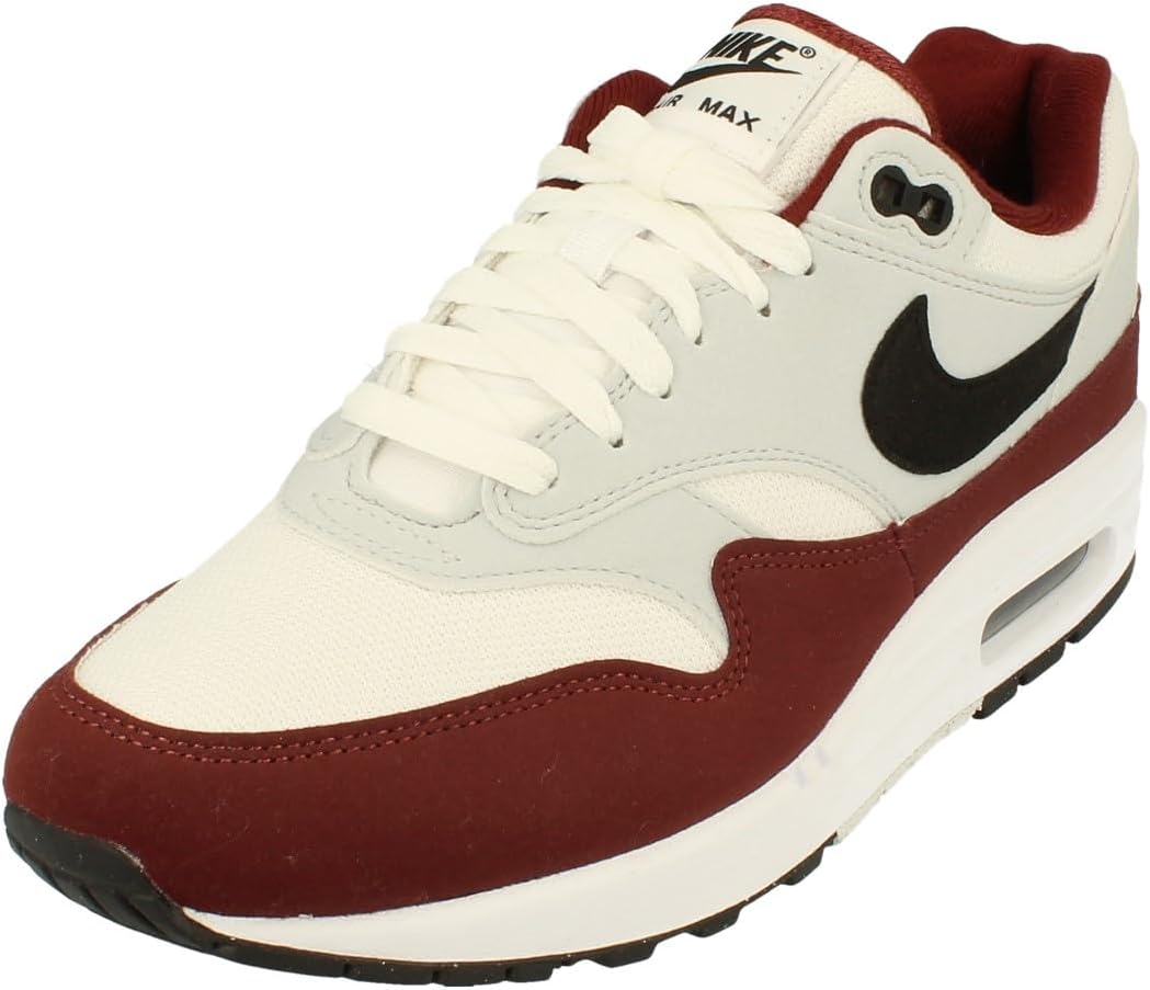 

Мужские кроссовки Nike Air Max 1, White Black Dark Team Red 106