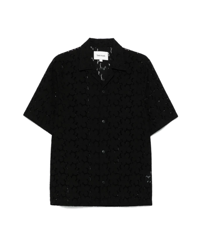 

Рубашка с отложным воротником и рукавами до локтя Tonywack, черный