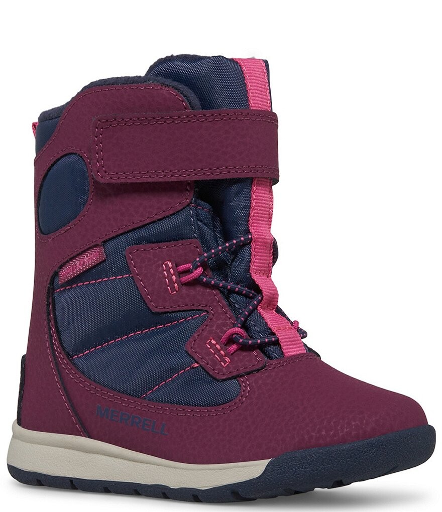 

Водонепроницаемые ботинки Merrell Girls' Snow Bank Jr (для младенцев), синий