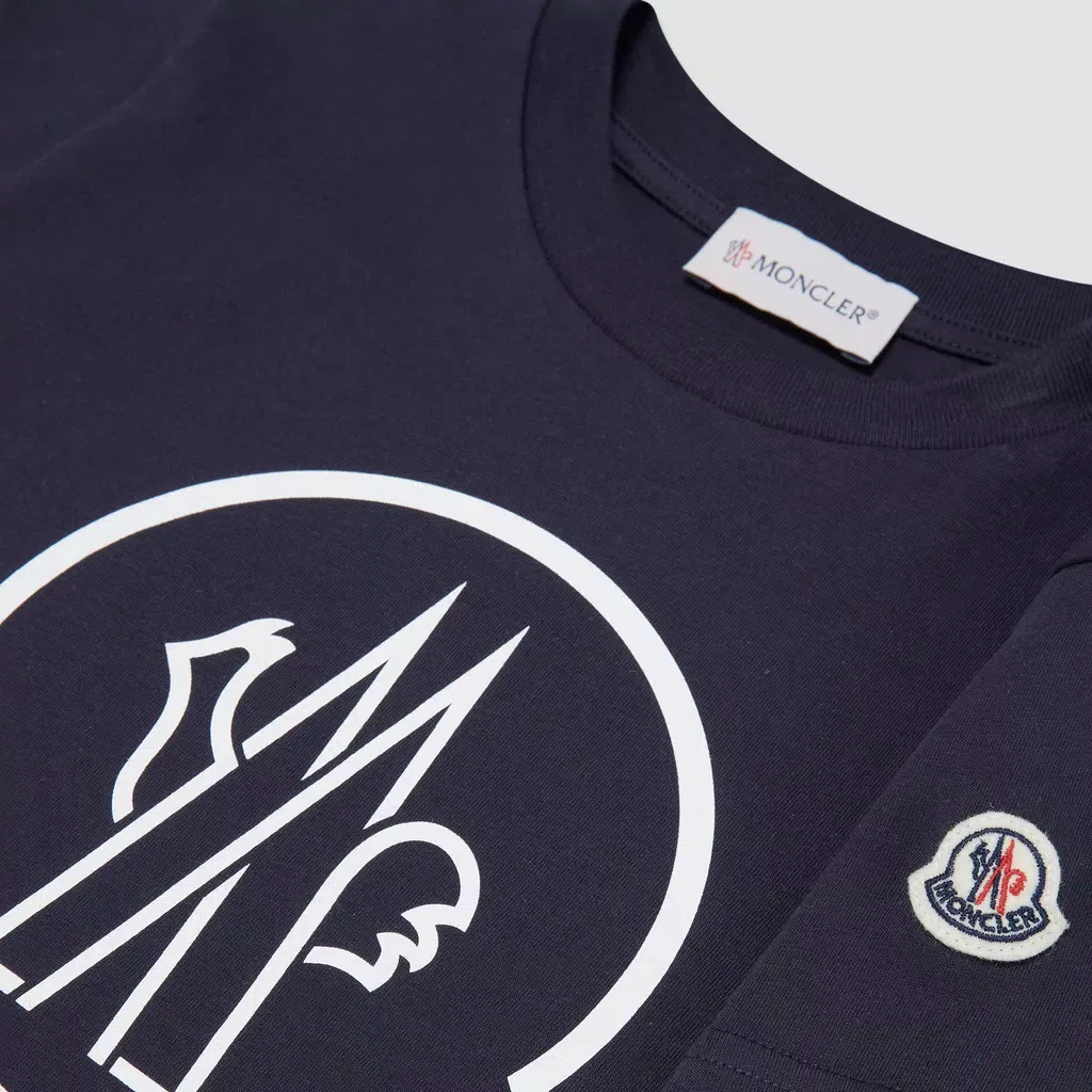 Футболка Moncler Marine Blue — фото 4