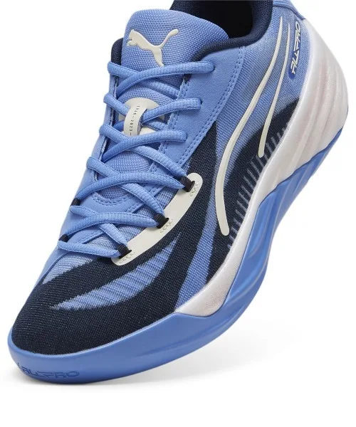 Мужские баскетбольные кроссовки с амортизацией Puma ALL PRO NITRO синие — фото 4