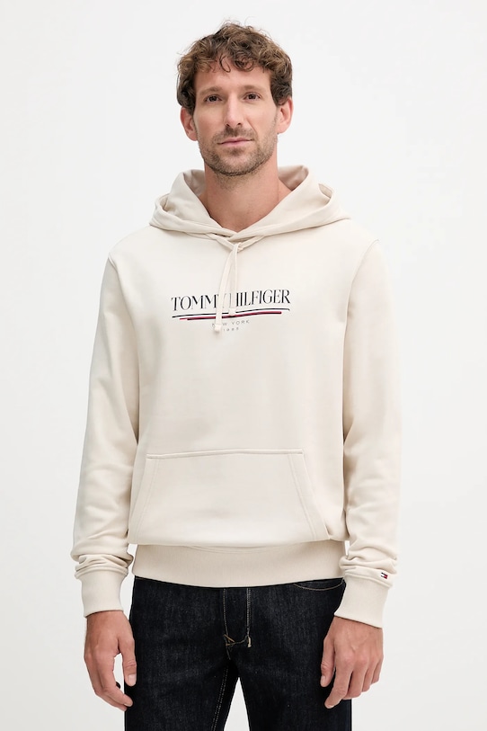 

Хлопковая толстовка Tommy Hilfiger, бежевый