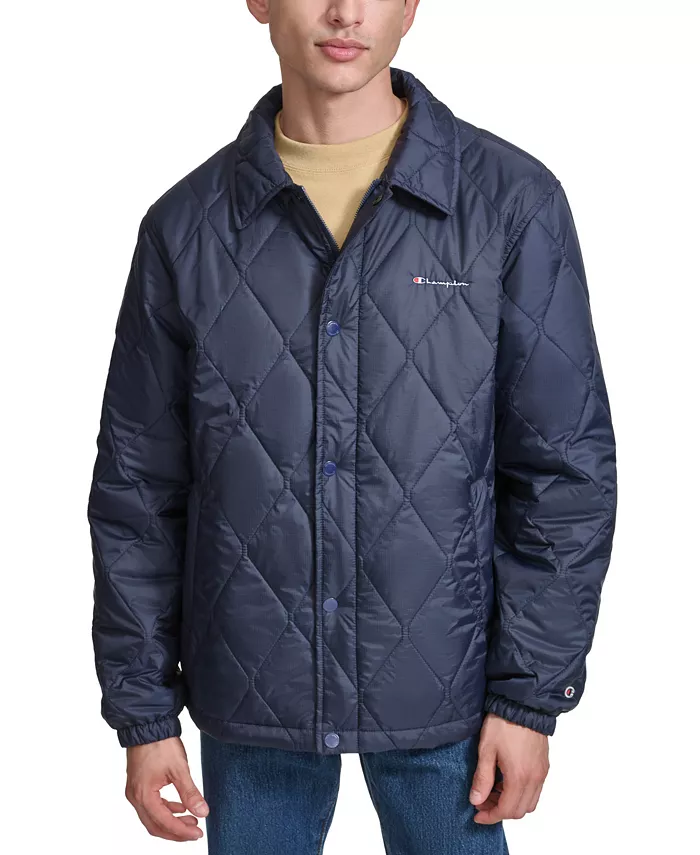 

Мужская стеганая куртка Diamond Quilted Coaches Jacket Champion, синий