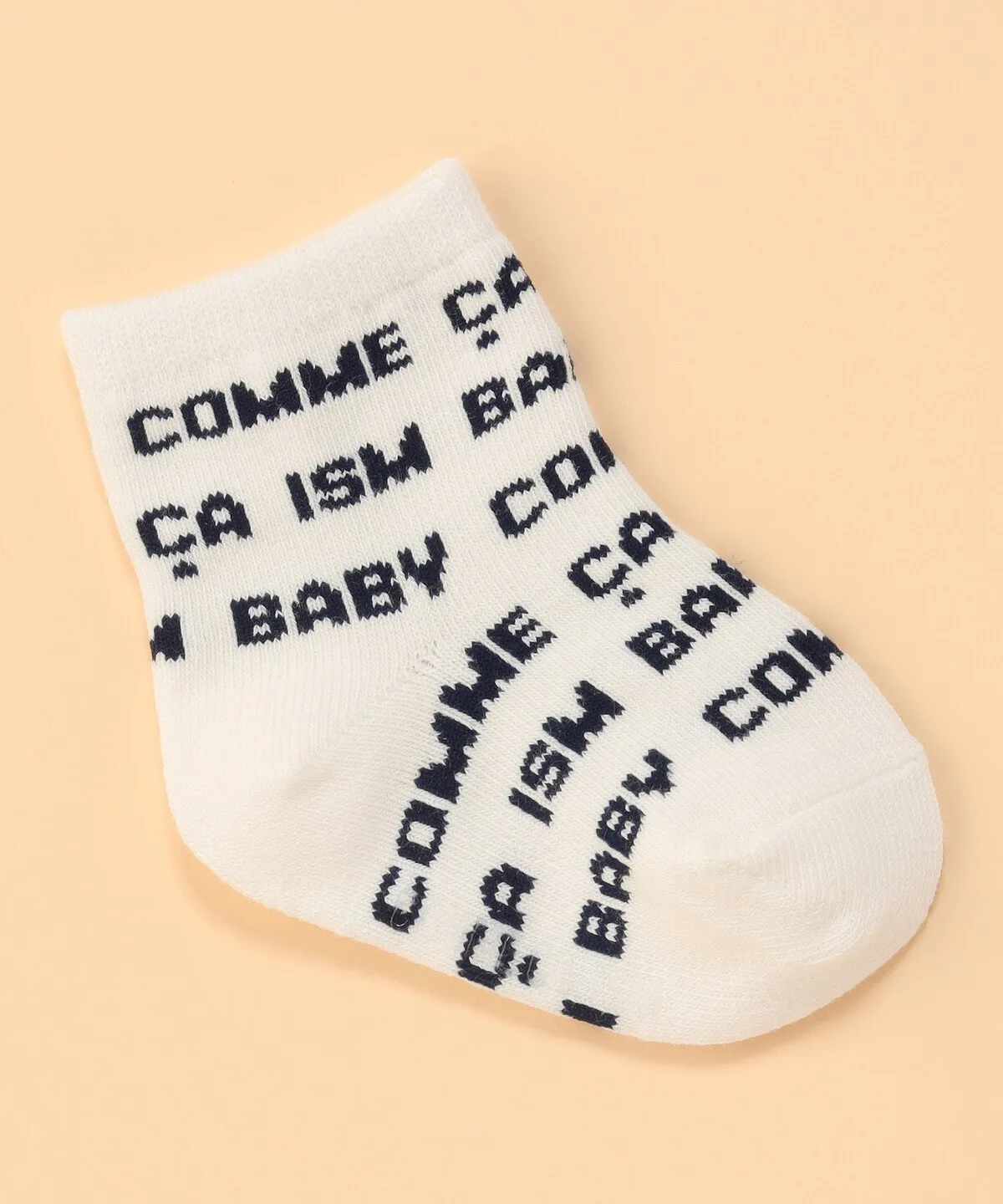 Носки с логотипом по всей поверхности Comme Ca Ism, white