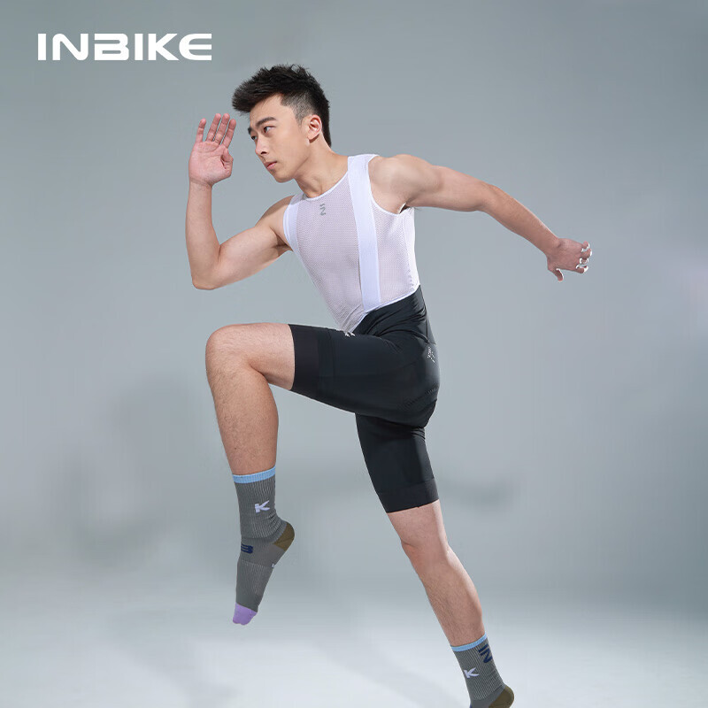 

INBIKE велосипедные шорты с нагрудником, мужские дышащие подушечки, быстросохнущие, впитывающие пот, шоссейные велосипедные штаны, весеннее и летнее снаряжение, черный M