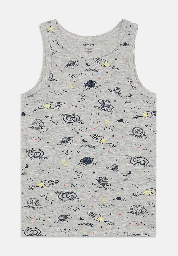 Толстовка Nkmtank space 2 pack top Name It, серый меланж — фото 3
