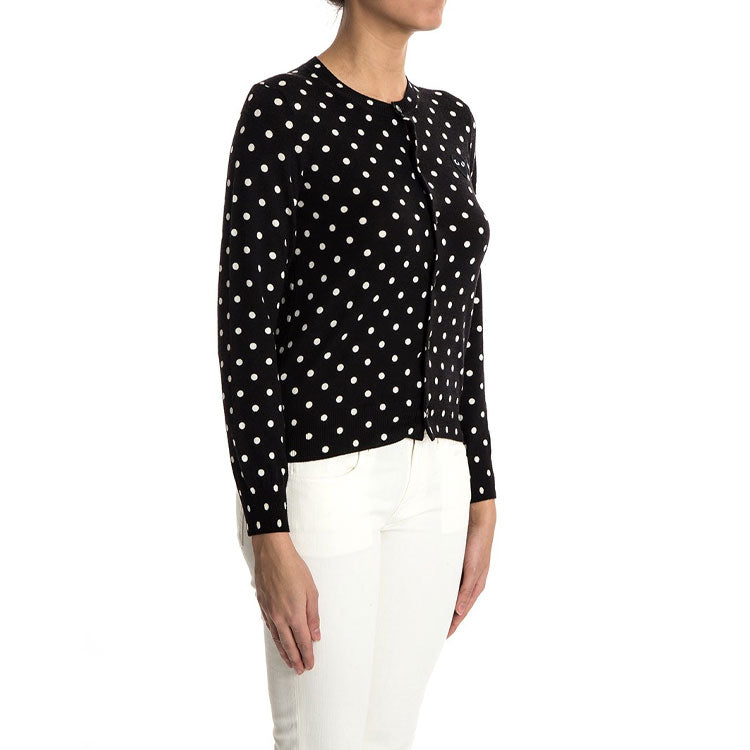 Кардиган (WMNS) COMME des GARCONS PLAY Polka Dot Cardigan Black Emblem 'Black' AZ-N037-051-1, черный — фото 4