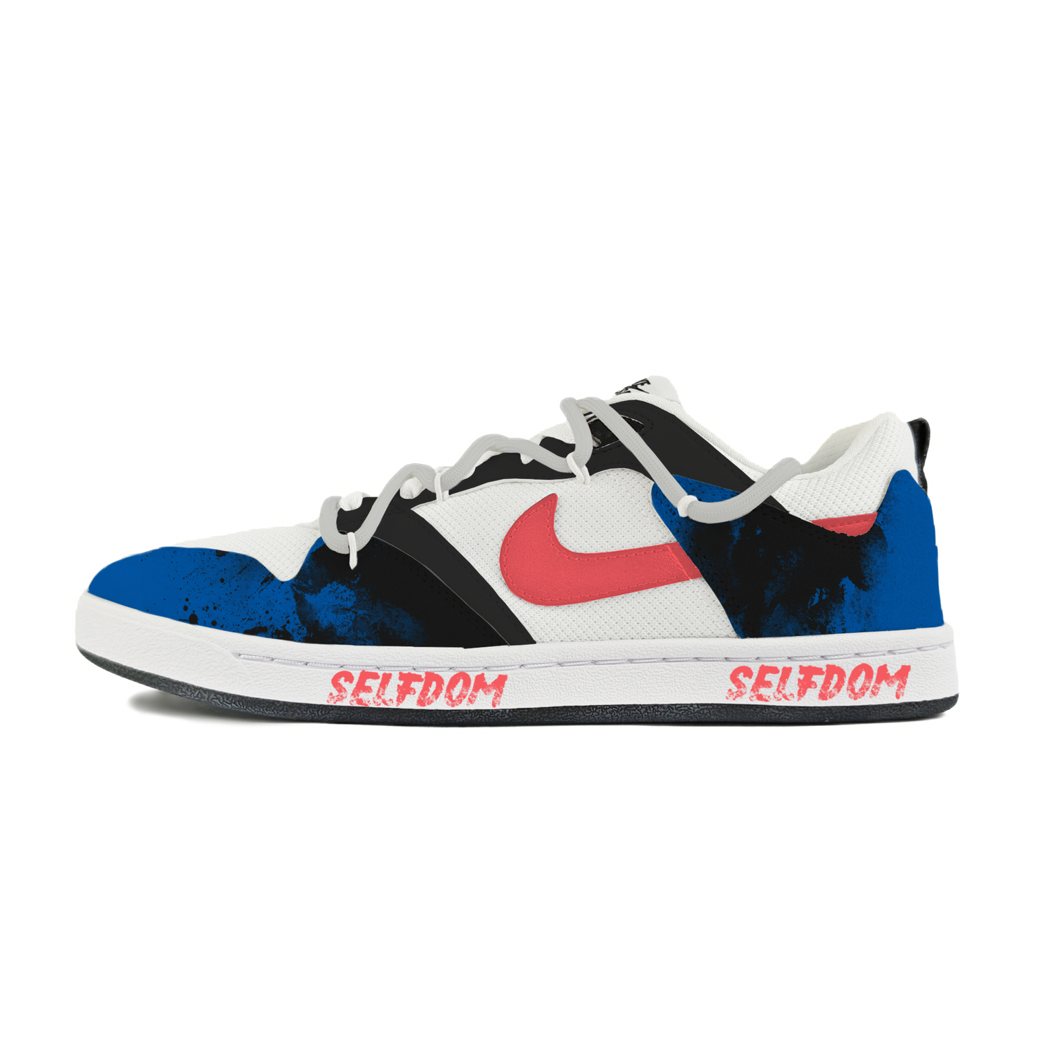 

Nike Кроссовки для скейтбординга SB Alleyoop Abрасшион резистент Low Top мужские White Black Blue