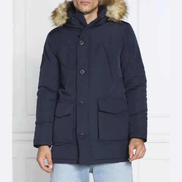 

Пуховик стандартного кроя Superdry, синий