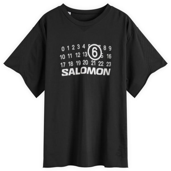 

Футболка с большим логотипом X salomon Mm6 Maison Margiela, черный