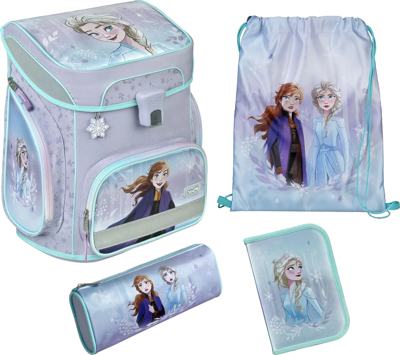 

Школьная сумка Scooli "EasyFit, Frozen", светоотражатели, цвет Frozen
