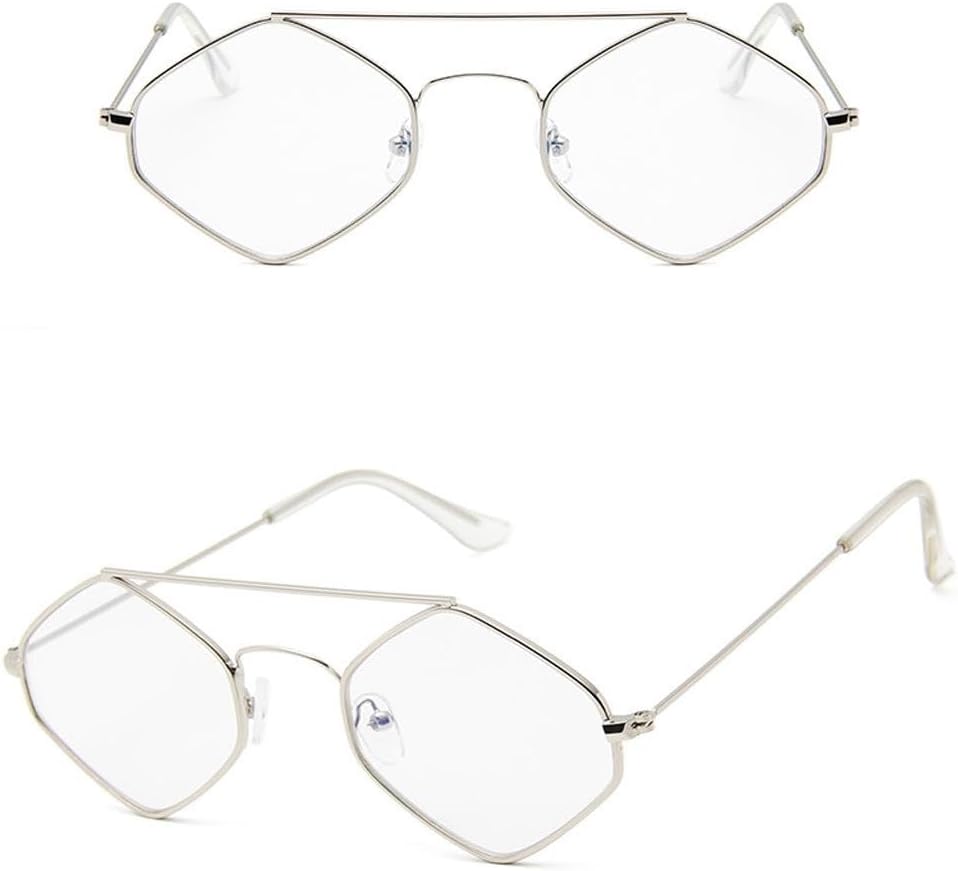 

Модные солнцезащитные очки 2027 года с бриллиантами для женщин, ретро-стиль, металлический двойной луч, дикие очки, многоугольные очки в морском стиле MTZJH, 11-silver-white