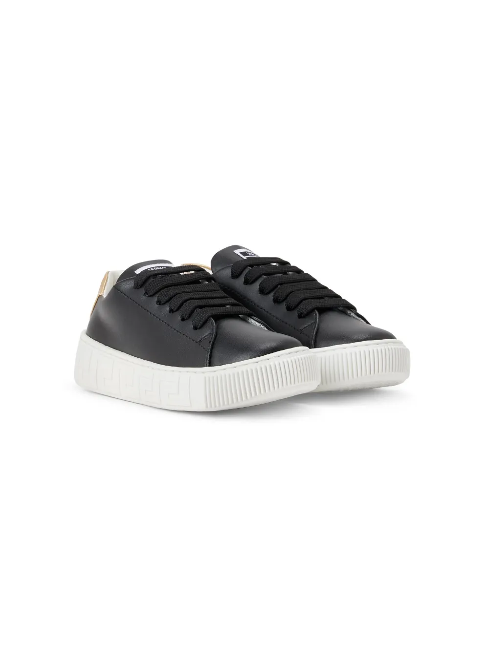 

Кроссовки с декором Greca Versace Kids, черный