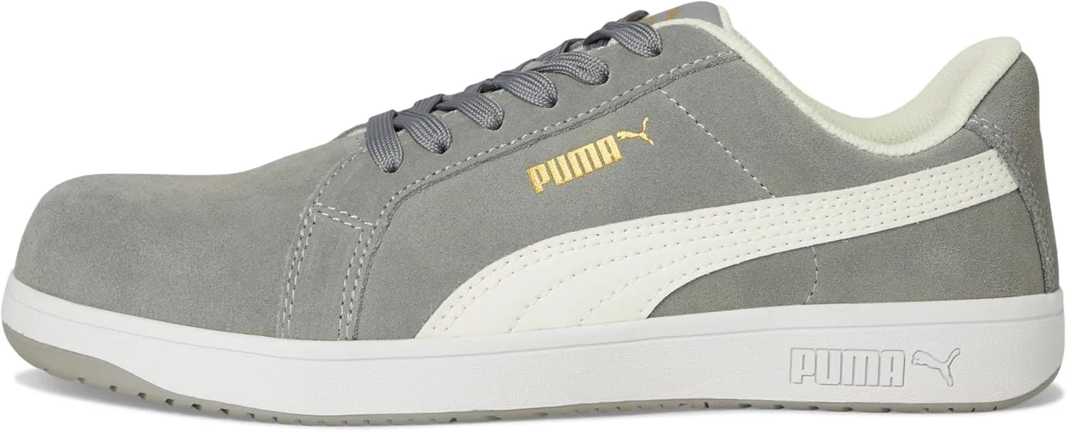Мужские кроссовки Puma Iconic Suede Low Eh, серый/белый — фото 3