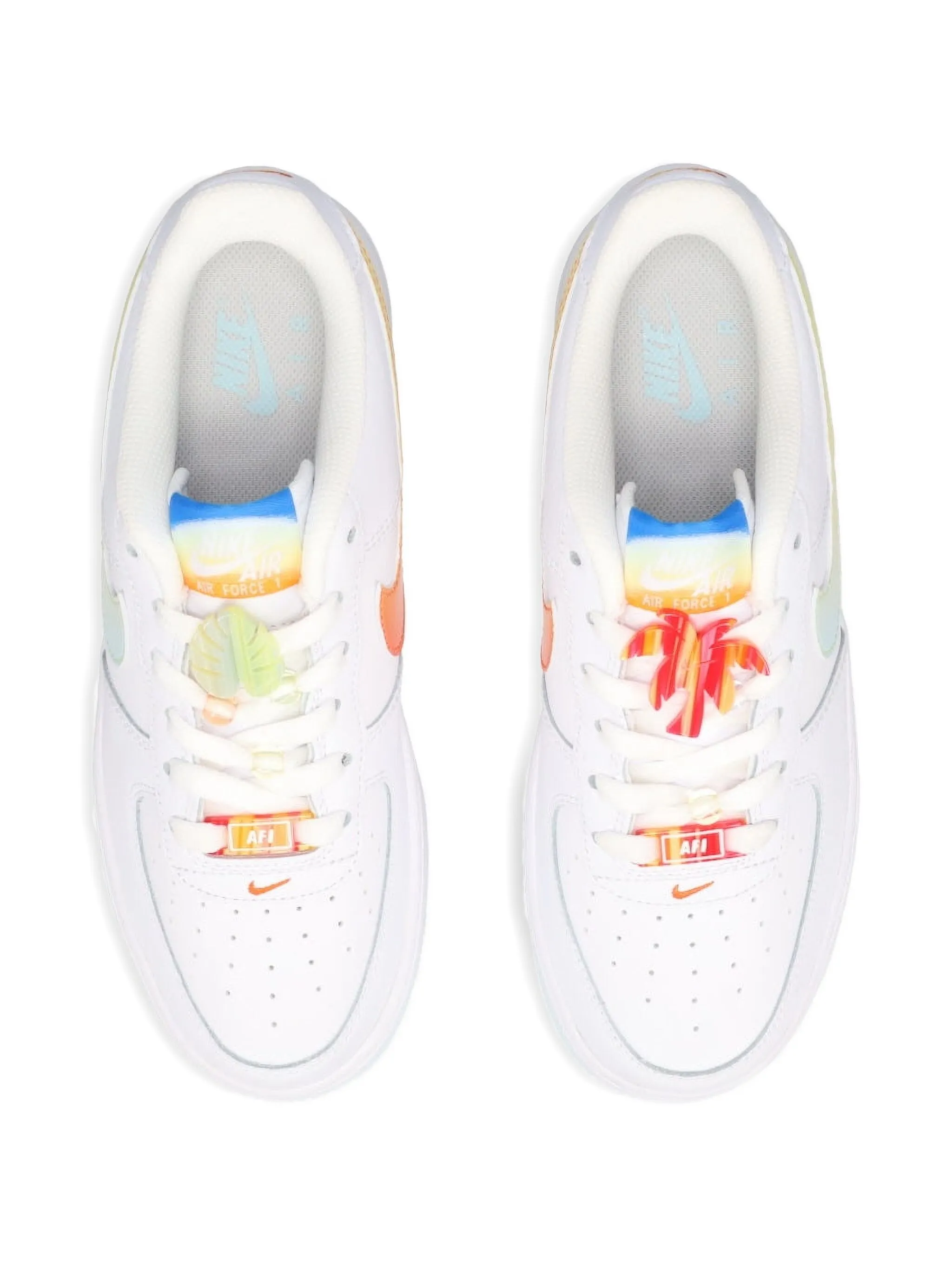 Кроссовки Air Force 1 Low LV8 White/Glacier Nike Kids, белый — фото 2