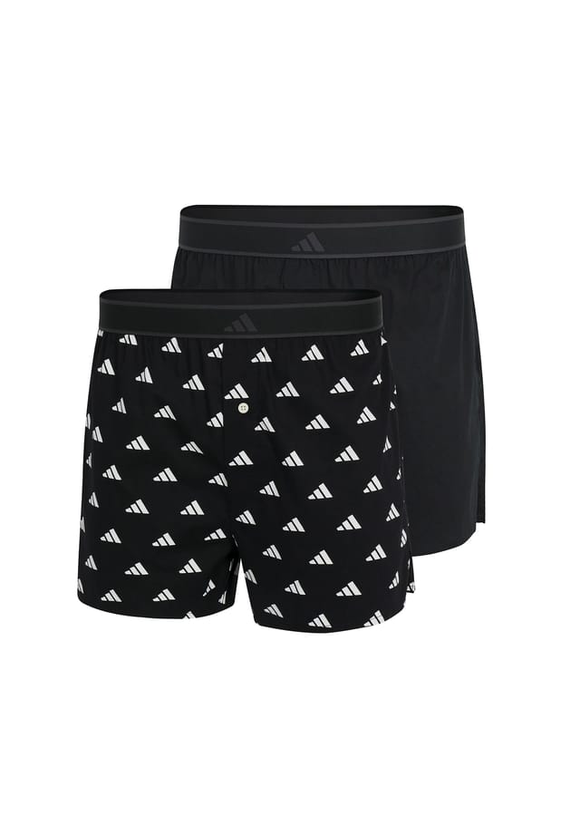 

Боксеры шорты 2 пары активные тканые Adidas, черный