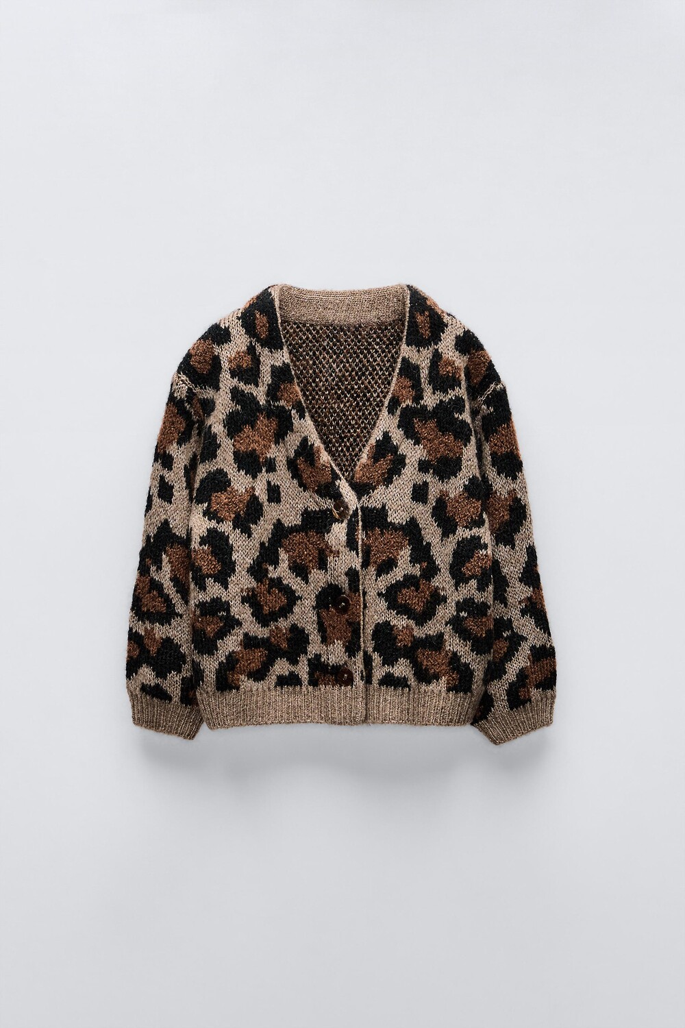 

Вязаный кардиган ZARA, кэмел