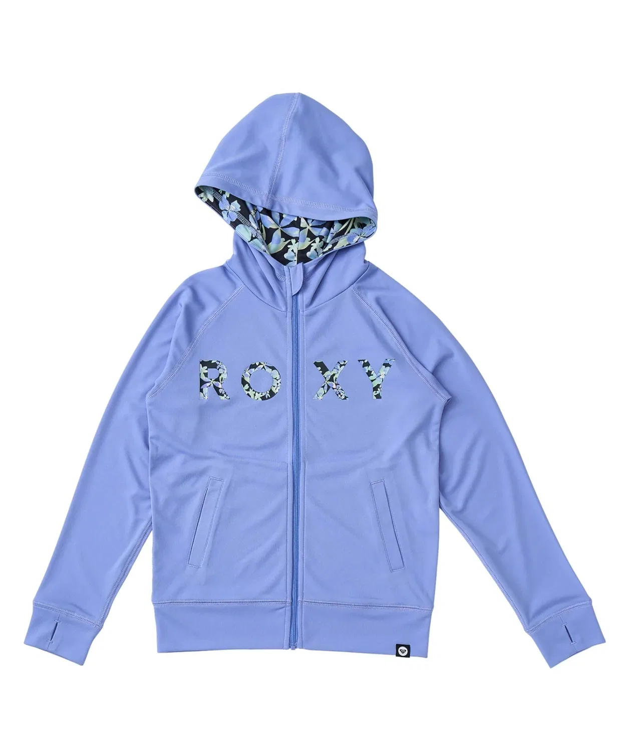 Рашгард детский Roxy MINI ARTSY FLORAL LO, полиэстер, бирюзовый
