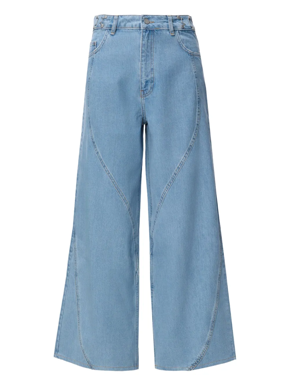 

Джинсы с изогнутыми швами No44, синий