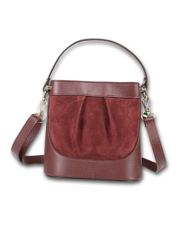 

Кожаная сумка через плечо Florence, темно-красная, примерно 18 см Florence