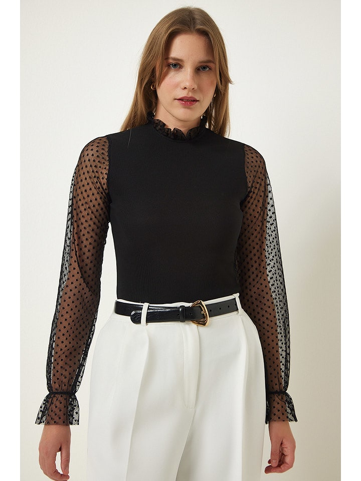 

Happiness Istanbul Футболка с длинными рукавами черного цвета