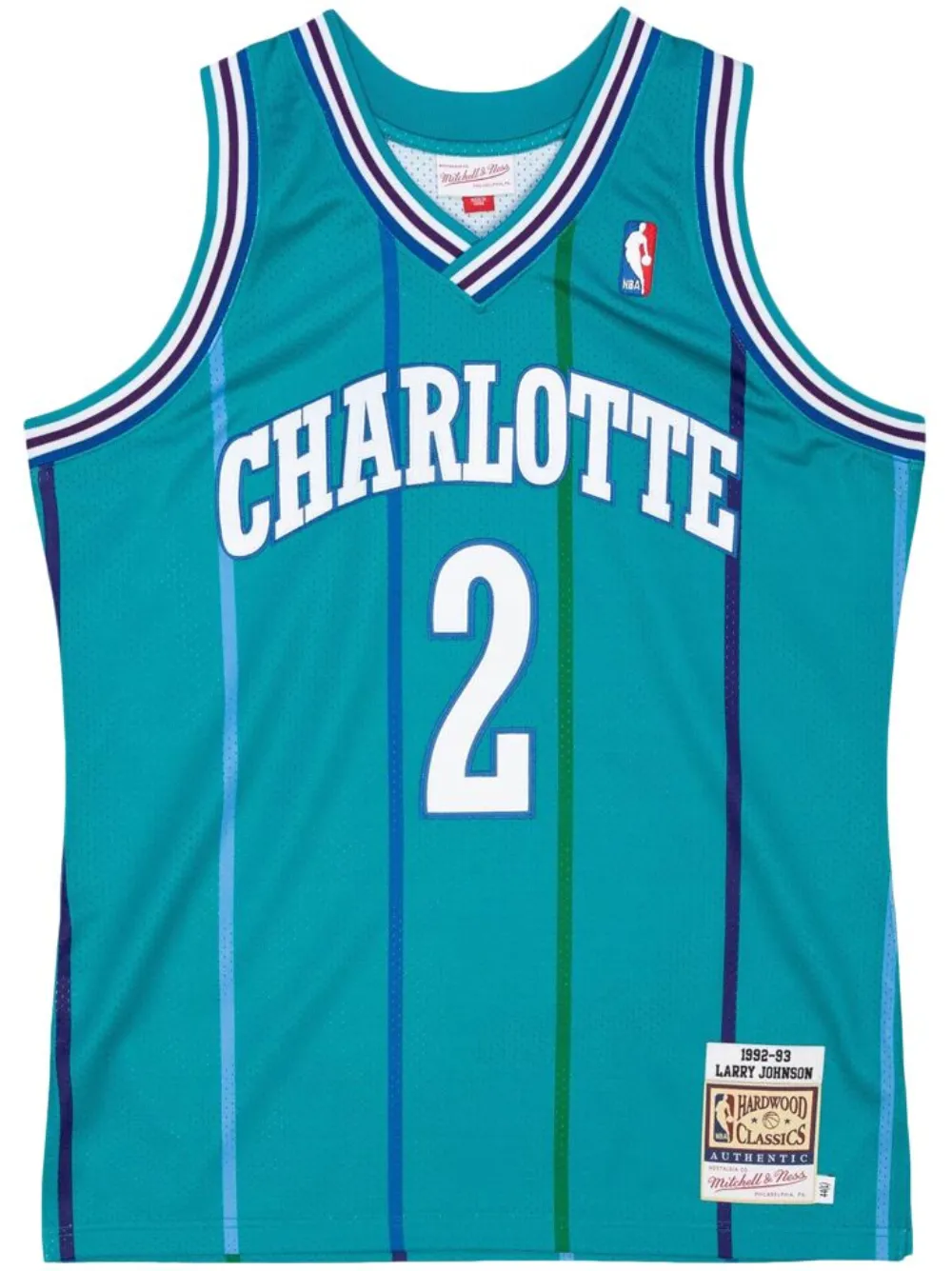 

Топ NBA Charlotte Hornets 92 Larry Johnson Mitchell & Ness, синий
