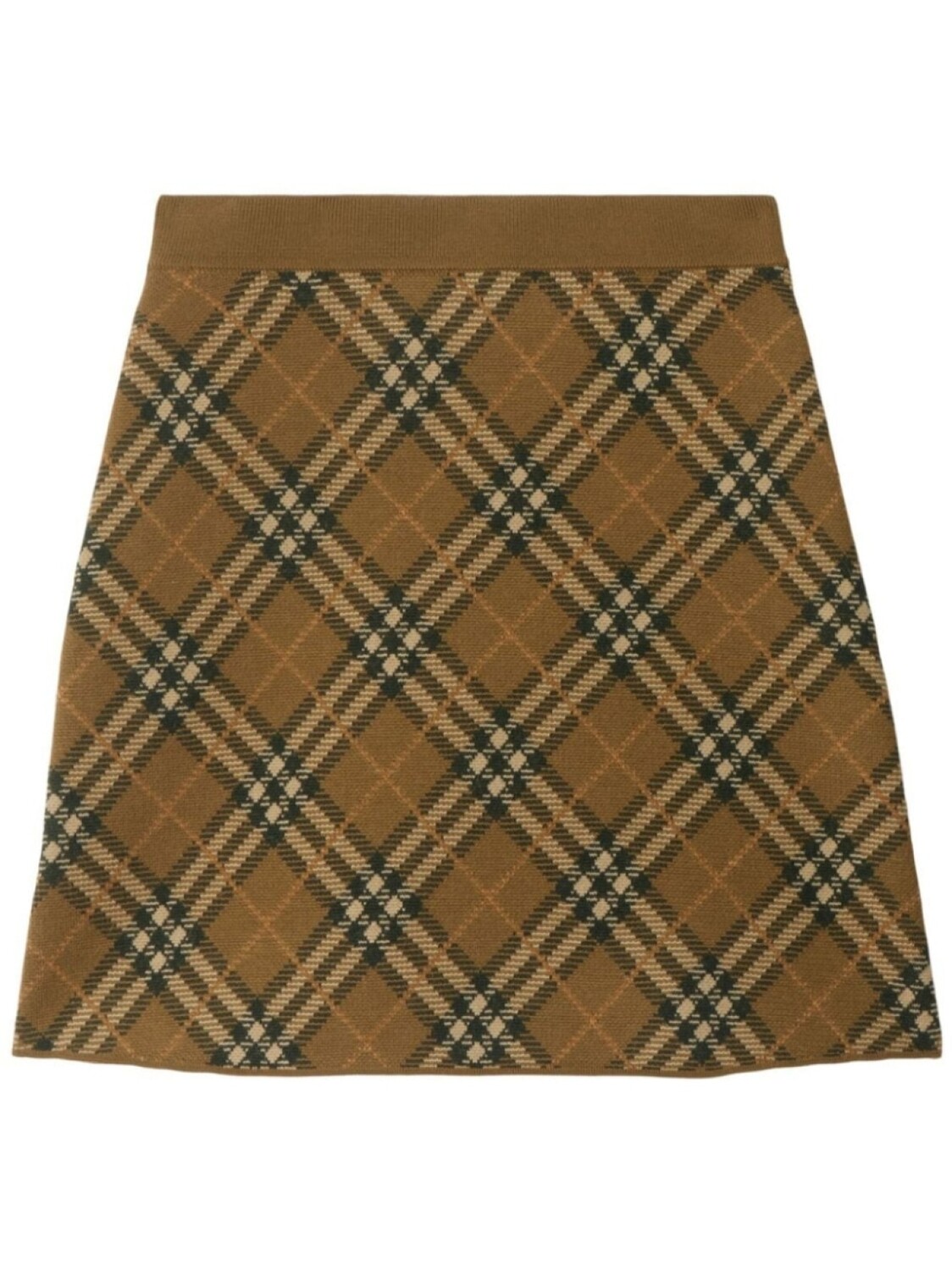 

Burberry мини-юбка в клетку, нейтральный цвет
