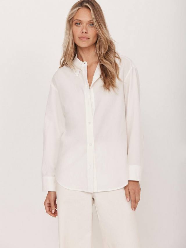 

Свободная приталенная рубашка Mint Velvet, White Ivory