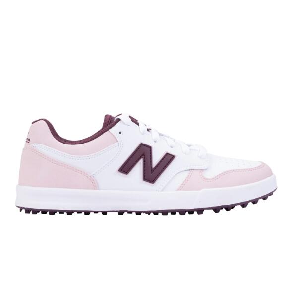 Женские кроссовки для гольфа New Balance 480 SL, белые/розовые