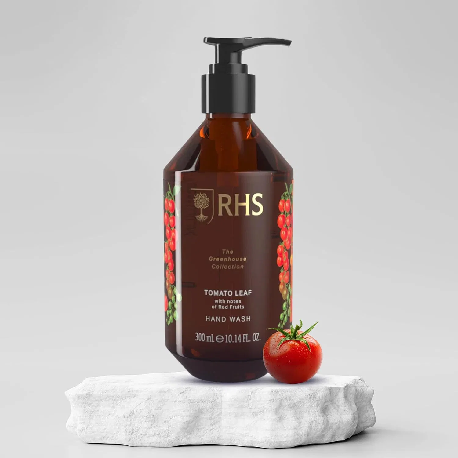 Жидкое мыло для рук RHS Greenhouse Tomato Leaf с базиликом, яблоком и сандалом, 300 мл The Somerset Toiletry Company Limited — фото 2