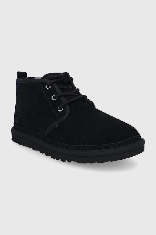 Мужские ботинки Ugg Neumel замшевые с овчиной, черный — фото 2