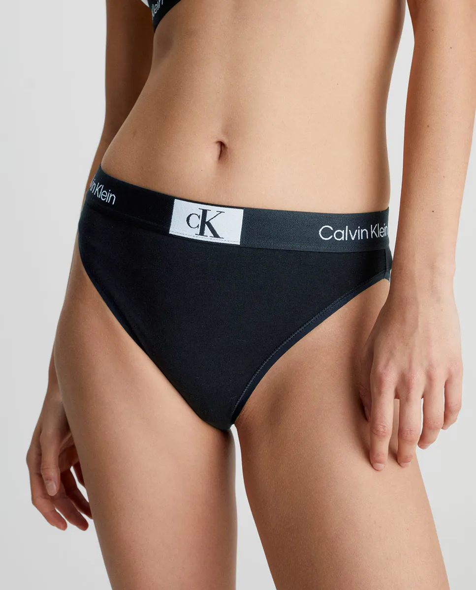 

Бразильское платье с завышенной талией, хлопок 1996 г Calvin Klein, черный