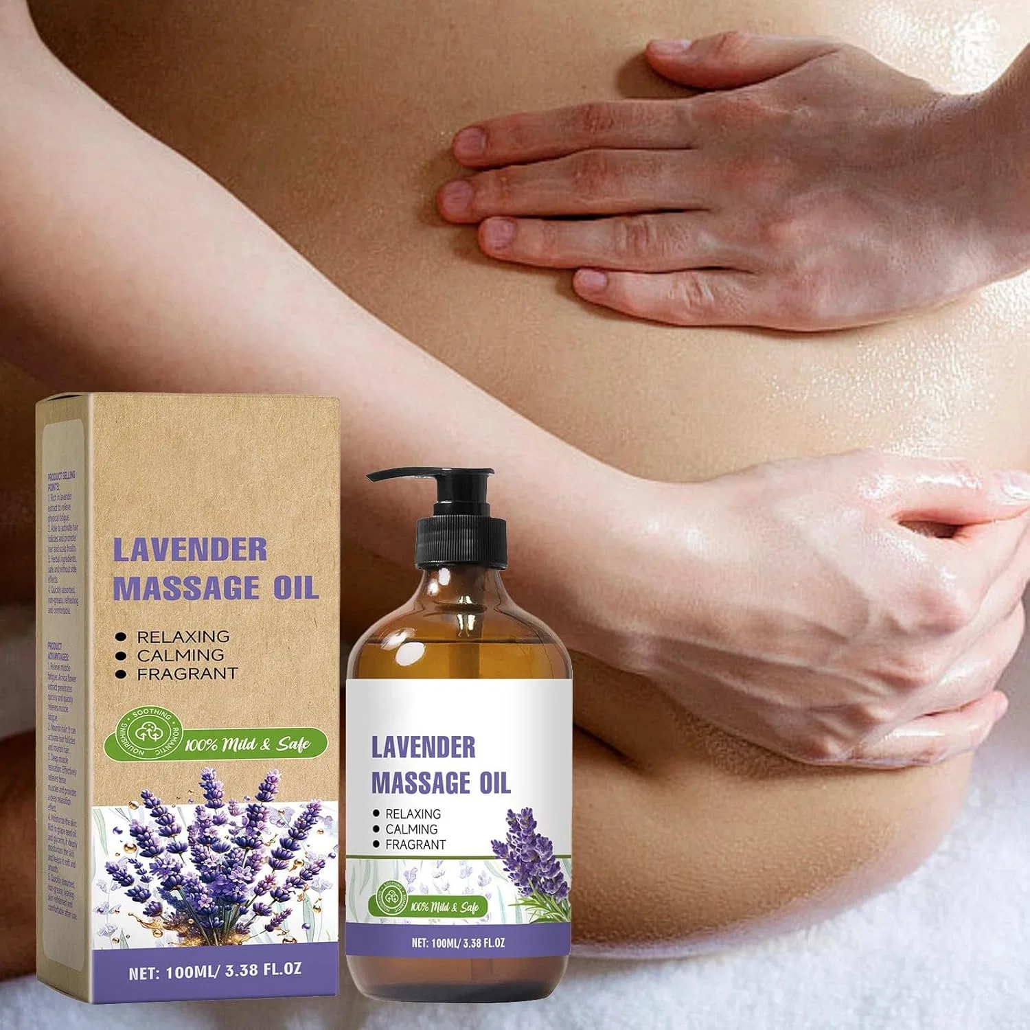 Массажное масло Lavender Sugu Relaxation & Natural Aromatherapy Blend 100 мл Generic — фото 4