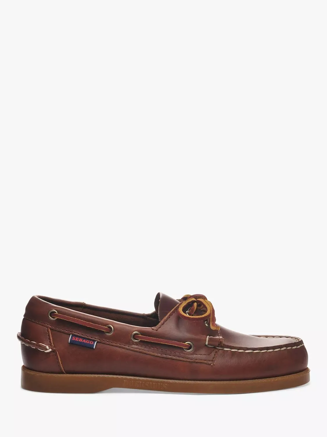 Кожаные лодочные туфли Docksides, коричнево-медового цвета Sebago