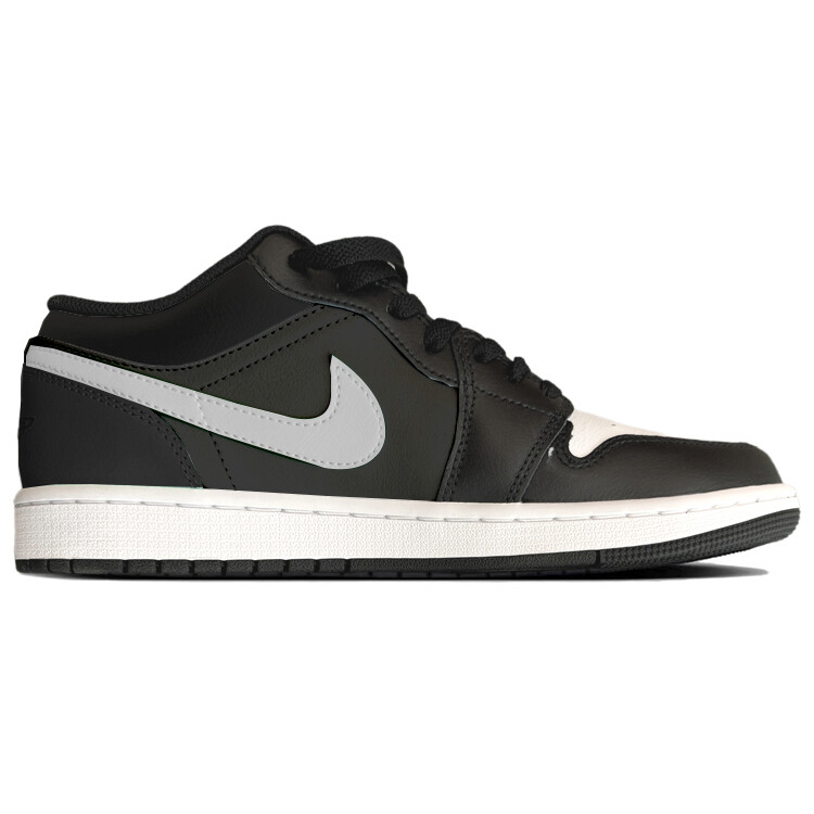 Кроссовки Air JORDAN 1 Vintage Basketball Shoes Men Low-Top Black White — фото 2