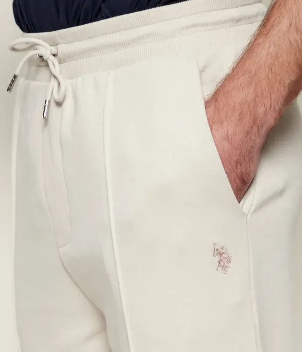 Спортивные штаны INTERLOCK PINTUCK regular fit Us Polo Assn, бежевый — фото 4