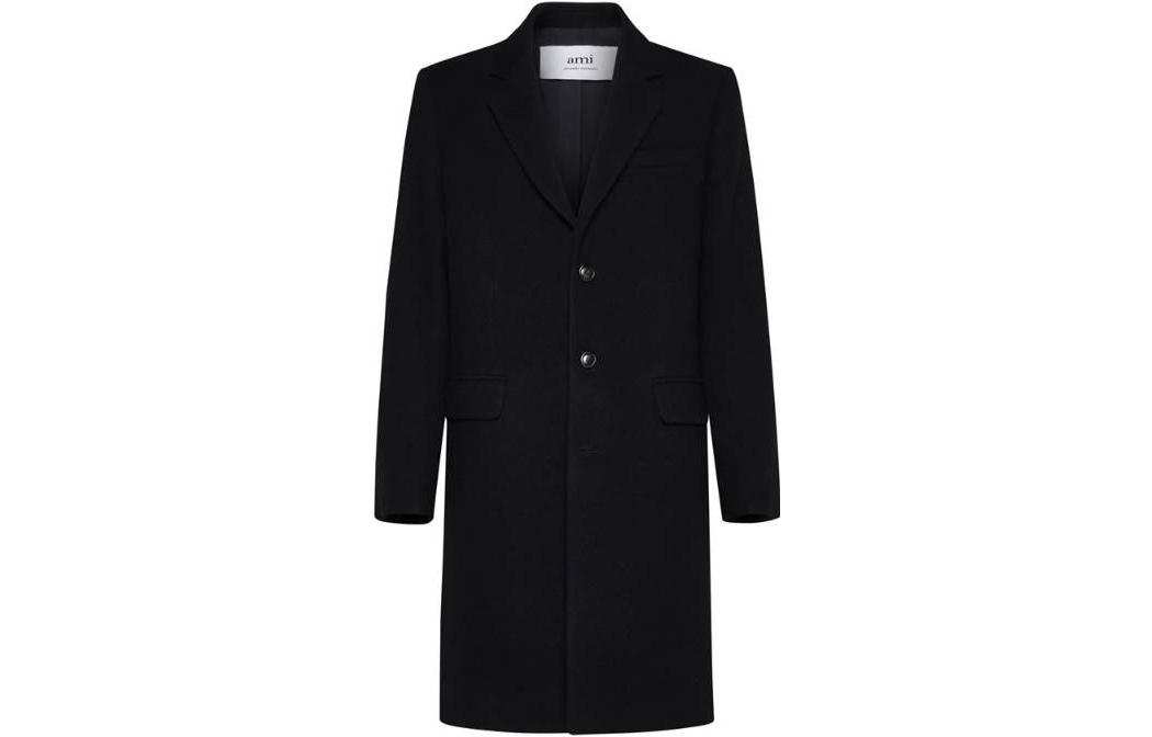 

Ami Paris однобортное миди-пальто AMIPARIS, черный