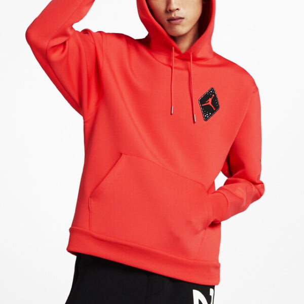 Толстовка Men's Air Jordan Casual Sports Space Cotton Red, оранжевый — фото 4