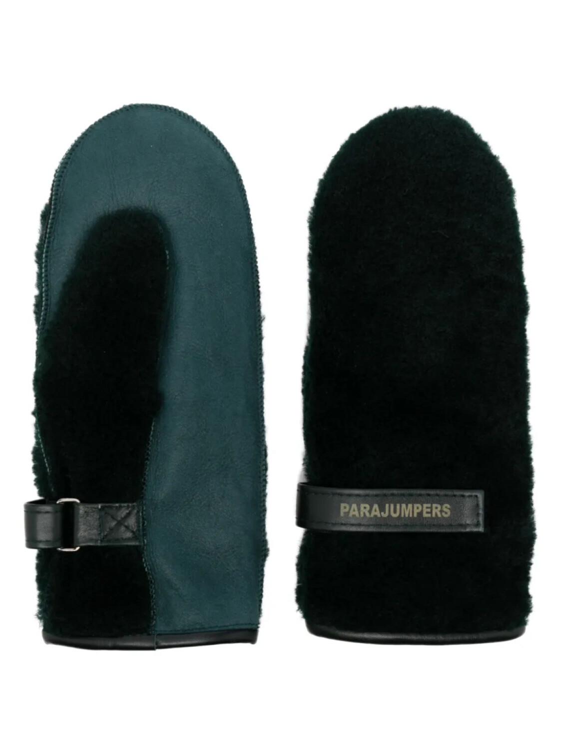 

Parajumpers перчатки из овчины с нашивкой-логотипом, зеленый
