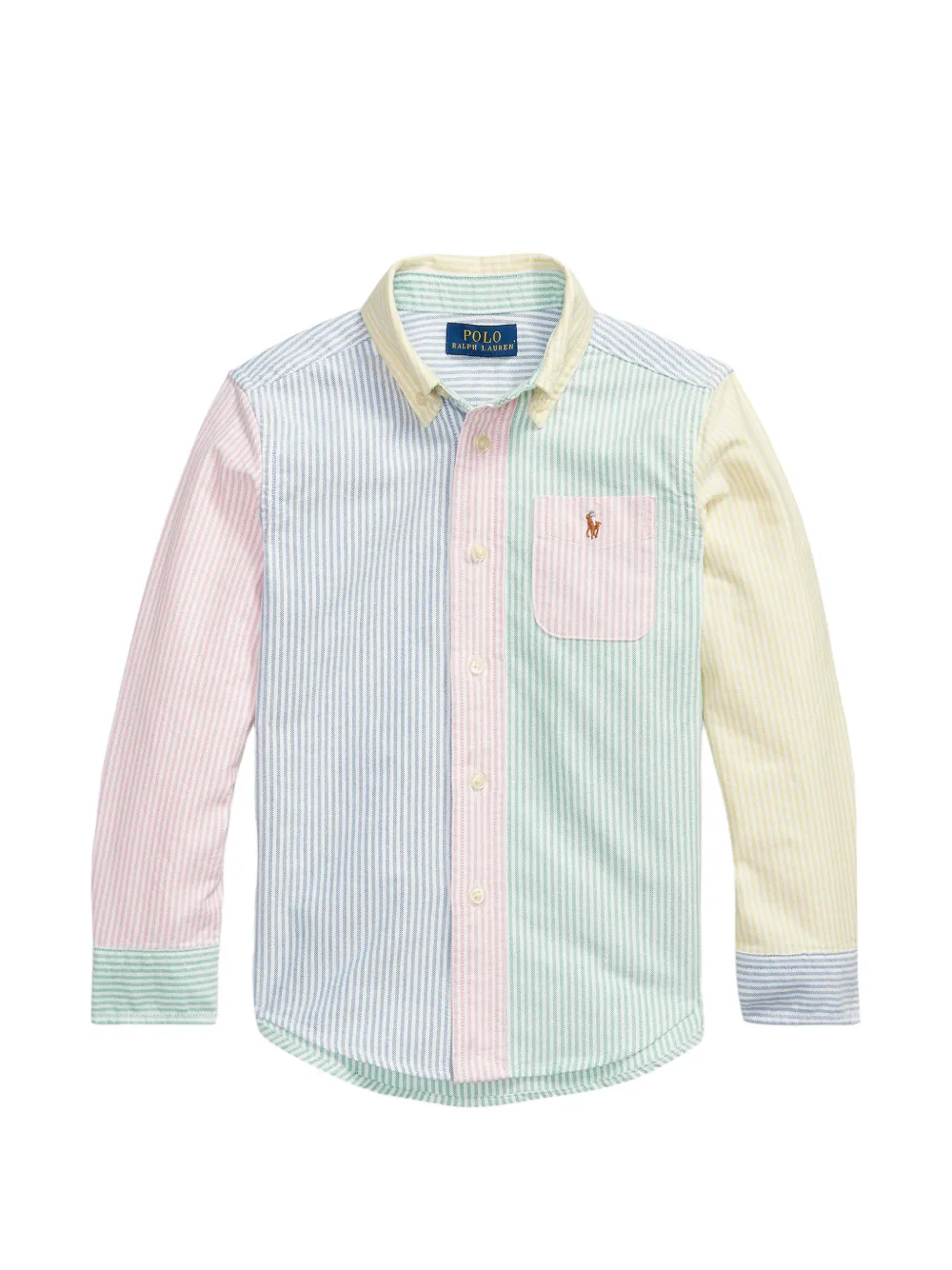 

Рубашка в полоску Polo Ralph Lauren Kids, синий