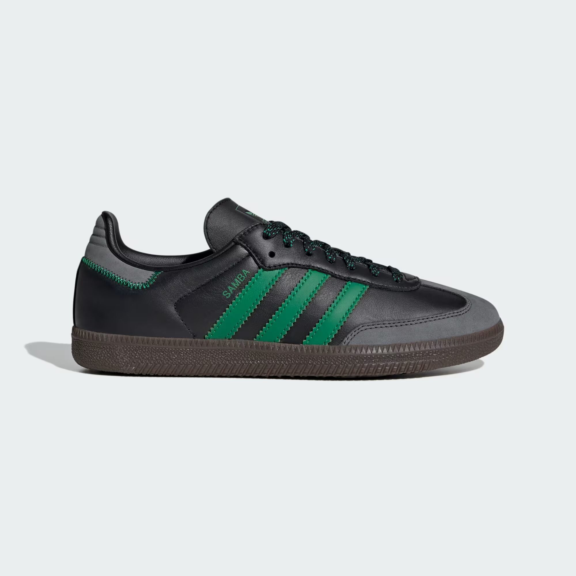 

Кроссовки Samba OG Adidas, цвет Core Black/Green/Grey Six