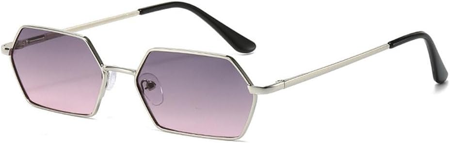 

Классические солнцезащитные очки Polygon для мужчин, модные, в маленькой оправе, с красным зеркальным покрытием, женские солнцезащитные очки с защитой от УФ-излучения UV400 TKKTLLT, Silver-graypink