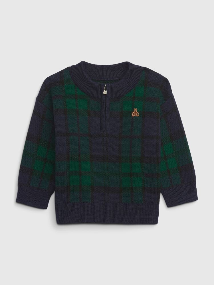 

Клетчатый свитер Gap, зеленый