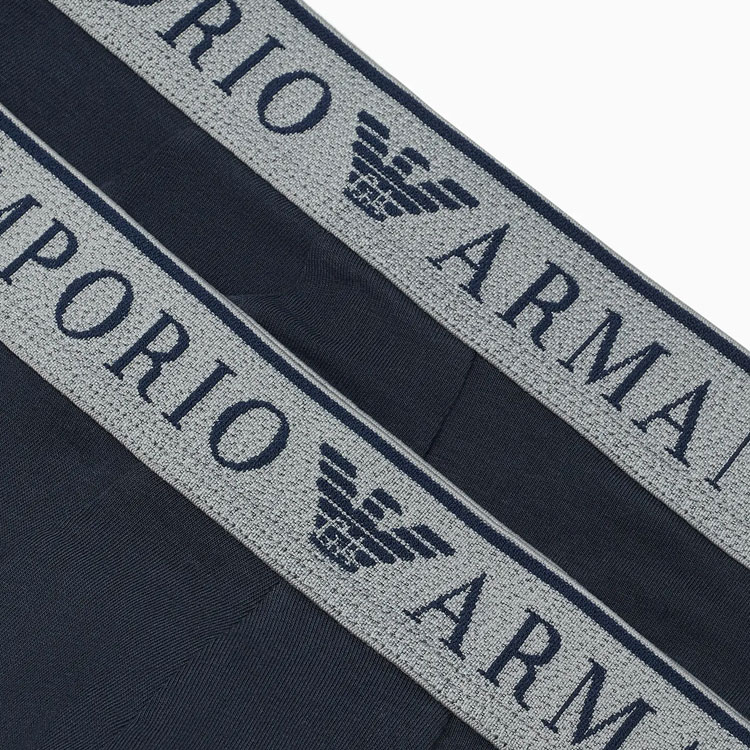 Футболка SS24 Мужские Трусы 2 шт Морской Синий EMPORIO ARMANI — фото 4