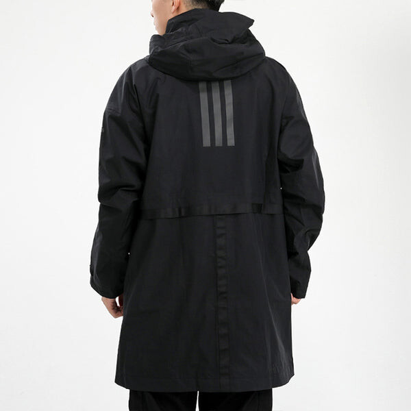 Куртка adidas Urban Parka R.R Hooded Sports Tatting Sports Coat Men Black, черный — фото 4