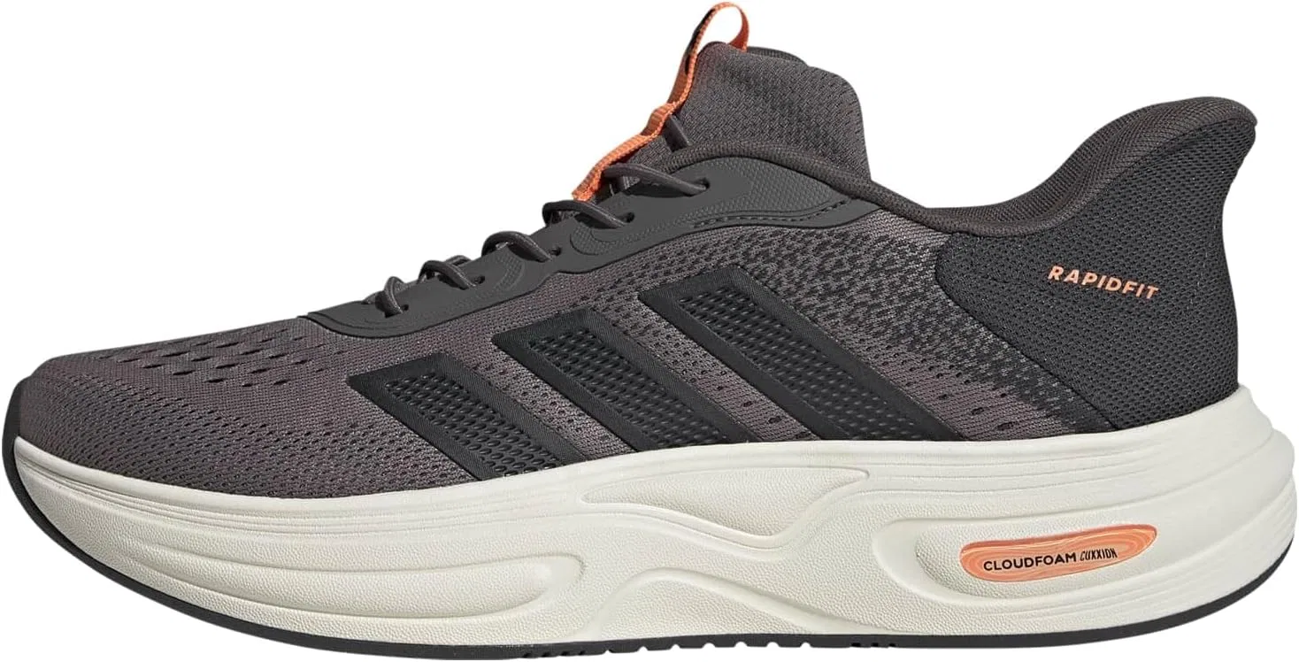 Кроссовки унисекс Adidas Cloudfoam Cuxxion Rapidfit, Charcoal Carbon Lucid Orange