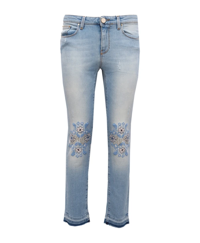 

Узкие джинсовые брюки, произведенные в Италии. Pinko, синий